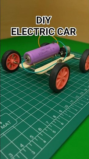 How to make a electric Car at home | #diy #car #homemade #highlights #speed #car #crafts #shorts