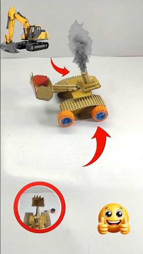 Mini jcb working model || easy science project #shorts #jcb