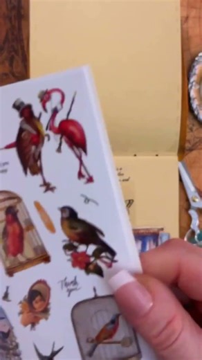 Vintage Sticker ASMR ✨ Escape the Routine & Enter Paper Magic #asmr #relaxing #calmvibes