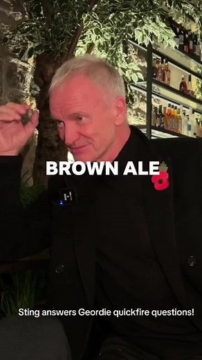 Geordie Quickfire Questions with Sting