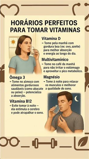 Horário Perfeitos Para Vitaminas! ⚠️ Leia a Descrição ⚠️