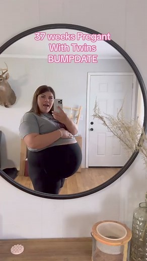 37 week pregnant bumpdate with twins #pregnant #pregnanttiktok #thirdtrimester #ninemonthspregnant #37weekspregnant #twinpregnancy #twinpregnancyjourney #pregnancyjourney #bumpdate #bumpupdate #fyp #plussizepregnancy #fypシ゚viral #fypage #fypシ #foryou #fypp | Twin pregnancy