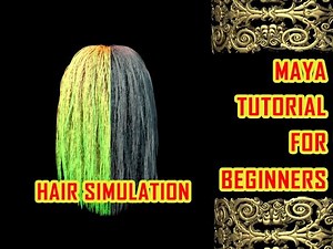 NHAIR IN MAYA|maya hair tutorial |maya hair simulation|HOW TO MAKE DYNAMIC HAIR IN MAYA|dynamic hair