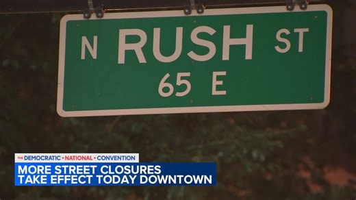 4.7K views · 33 reactions | More street closures took effect Tuesday morning near hotels where convention delegates and attendees will be staying for the DNC. Read more: https://bit.ly/3WL2h4A | ABC 7 Chicago | Facebook