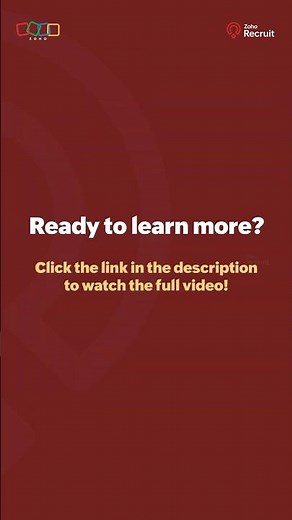 Zoho Recruit – Smart Hiring for Corporate HR Teams! 🚀