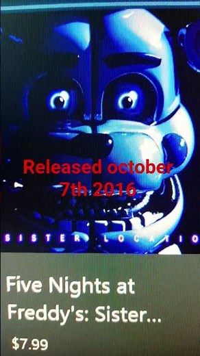 all #fnaf release dates in order