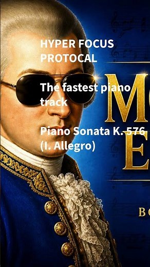 Wolfgang Amadeus Mozart: Piano Sonata K. 576 (I. Allegro) Classical Music for Reading #Mozart effect