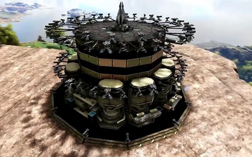 方舟生存进化_ARK_建筑_圆形泰克基地