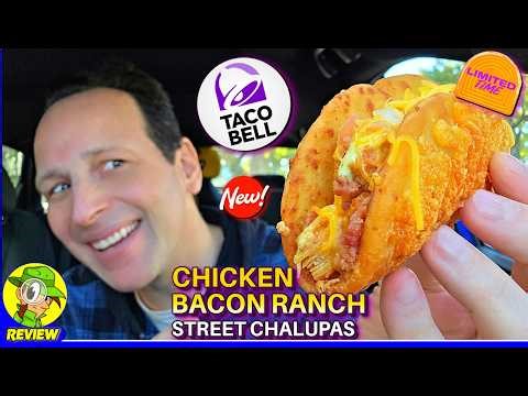 Taco Bell® Chicken Bacon Ranch Street Chalupas Review 🌮🔔🍗🥓 BEST Version Yet?! 🤩 Peep THIS Out! 🕵️‍♂️