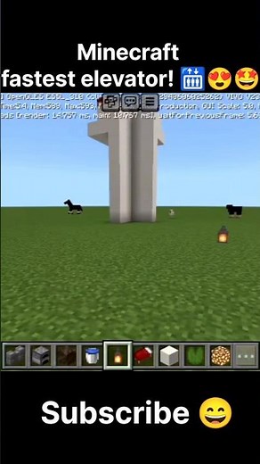 Fastest elevator in minecraft 🛗🤩😍#minecraftvideo