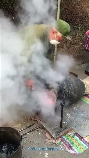 Old-fashioned popcorn machine