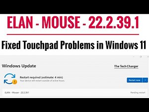 ELAN - MOUSE - 22.2.39.1 Touchpad Driver on Windows 11 HP Pavilion Laptop, how to update & fix