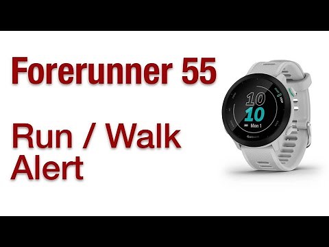 Garmin Forerunner 55 - How To Setup Run Walk Interval Alerts (10 & 1)