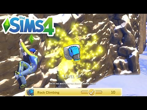 How To Max Rock Climbing Skill Cheat (Level Up Skills Cheats) - The Sims 4