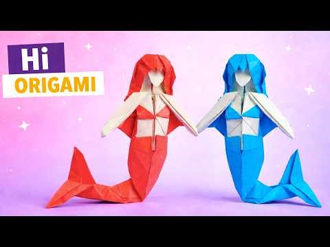 Easy Origami Mermaid Tutorial 🧜‍♀️ | Paper Folding Step by Step