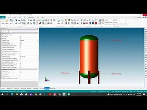 air receiver pressure vessel design with PVelite