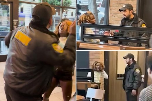Taco Bell security guard brutally slaps female customer, wild video shows