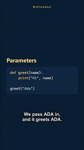 Python Functions Explained Fast 🐍 #python #coding