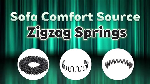 Sofa Comfort Source: Zigzag Springs Don't judge sofas by their appearance only! Understanding zigzag spring knowledge, high-quality steel excellent cushioning, a comfortable and durable sitting experience. #Yirilom #zigzagspring #furnitureaccessories #sofaaccessories #sofaspring #serpentinespring #snakespring