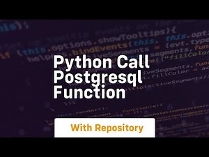 python call postgresql function