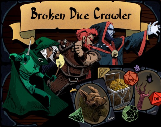 Broken Dice Crawler by one eyed cat