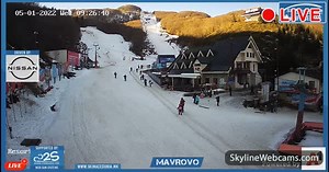 【LIVE】 Live Cam Mavrovo Ski Area | SkylineWebcams