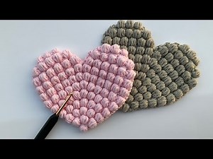 How to crochet a cute heart 🧡| easy Crochet coaster tutorial step-by-step