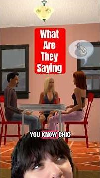 interpreting my sims conversations in the sims 2 #shorts #thesims
