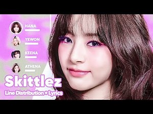 FIFTY FIFTY - Skittlez (Line Distribution + Lyrics Karaoke) PATREON REQUESTED
