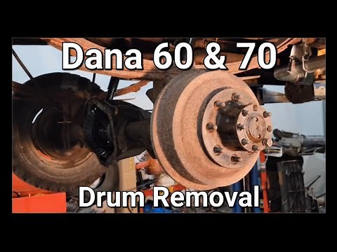 Dana 60 & 70 brake drum removal