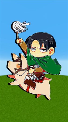 Blades Against the Titans in Pixel Art | Eren, Mikasa, Levi & Historia