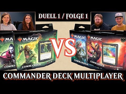 MTG Commander Decks Multiplayer Duell 1-1 | Magic the Gathering deutsch | Trader Tutorial Match 2020