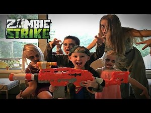 NERF ATTACK ZOMBIE APOCALYPSE! Nerf Strike Scravenger