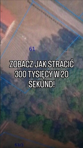 ⚠️Zobacz jak stracić 300 tys. w 20 sekund. Pułapka działki pod lasem #shorts #budowadomu