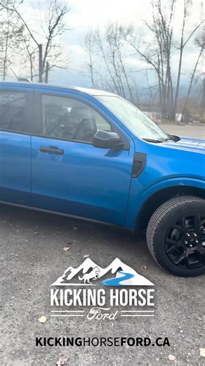 🚙💙 Meet the 2025 Ford Maverick Hybrid — Small Truck, Big Capability! Compact, efficient, and ready for adventure — this Maverick Hybrid in Velocity Blue delivers impressive fuel economy and the versatility you need for life in the mountains. Whether you’re commuting, camping, or tackling weekend projects, the Maverick does it all in style. 🌿 Hybrid Efficiency ⚡ Smart Technology 💪 Built Ford Tough Come see it for yourself at Kicking Horse Ford — where innovation meets adventure. 📍 Golden, BC