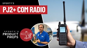 PJ2+ Com Radio - Handheld Aviation Radio With Built-in Headset Jacks (Hands-on Demo)