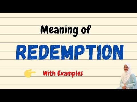 Redemption meaning - Daily Vocabulary Word