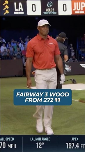 Yea he really is back 😅 #golf #tgl #tigerwoods