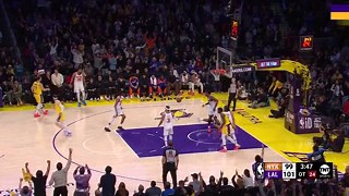 Lakers Fire Up To Come Back Against Knicks in Overtime