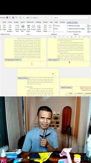MS Word Tutorial: How to Remove Page Numbers from the Start of a Chapter #mswordtutorial