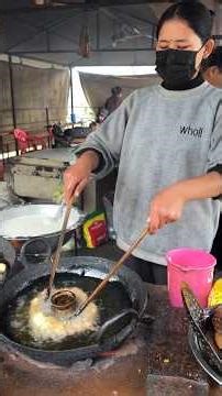 Nepali Traditional Food Sel Roti #food #nepalifood #selroti