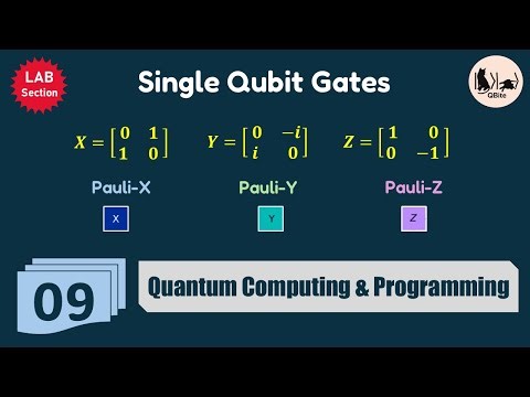 09. Single-Qubit Quantum Gates | Pauli X, Y, Z Gates (Qiskit)
