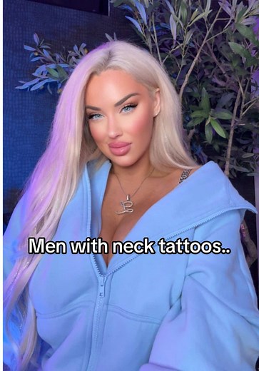 Every tatted guy needs a fit blonde in their life #fyp #tattoos | neck tattoos