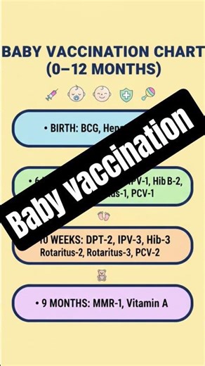 Must-See! Baby Vaccine Schedule (0-12 Months) 💉📝