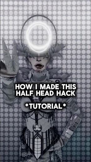 HOW TO MAKE THE HALF HEAD HACK IN DTI! *TUTORIAL* #dresstoimpressroblox #dresstoimpress #dtiroblox