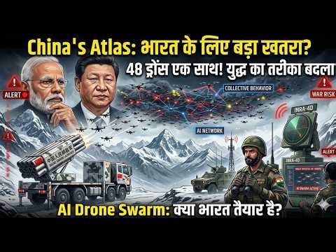 China's AI Drone Swarm: #indiachinaconflict #ChinaDroneSwarm #AtlasDroneSystem #militarytechnology