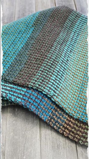 Easy 2 Color Moss Stitch Crochet Blanket Pattern PDF Tutorial #crochet #crochetpattern