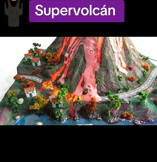 Cómo hacer un volcán en maqueta que hace erupción realista
