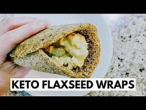 FLAXSEED WRAP [less than 1 net carb!] | Keto, Low Carb, Paleo