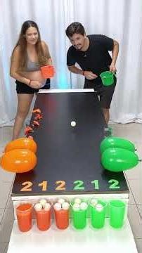family game put the ball in Cups and pop the balloon 🎈 #gameplay